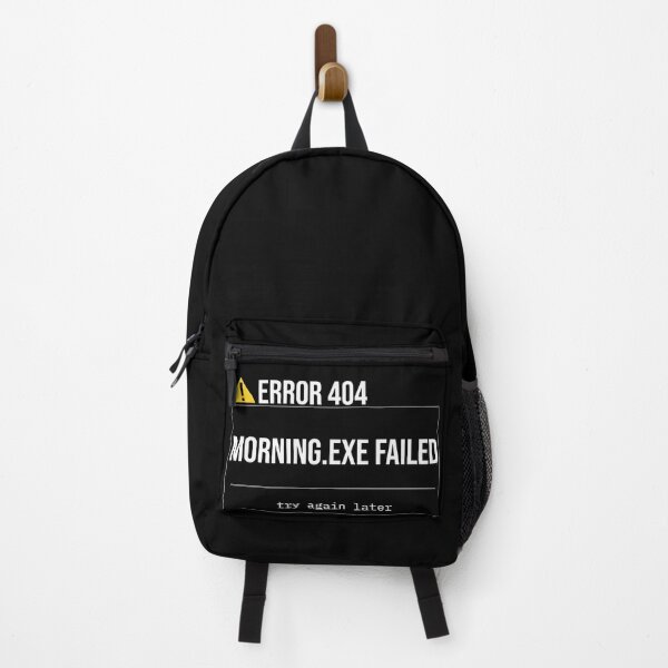 Item preview, Error 404 – Morning.exe Failed | Minimalist Morning Grump Tech Humor Design designed and sold by TerminalStore.
