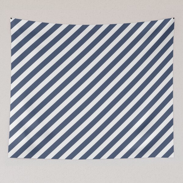 Item preview, White And Blue Diagonal Striped Pattern designed and sold by pattern-archive.
