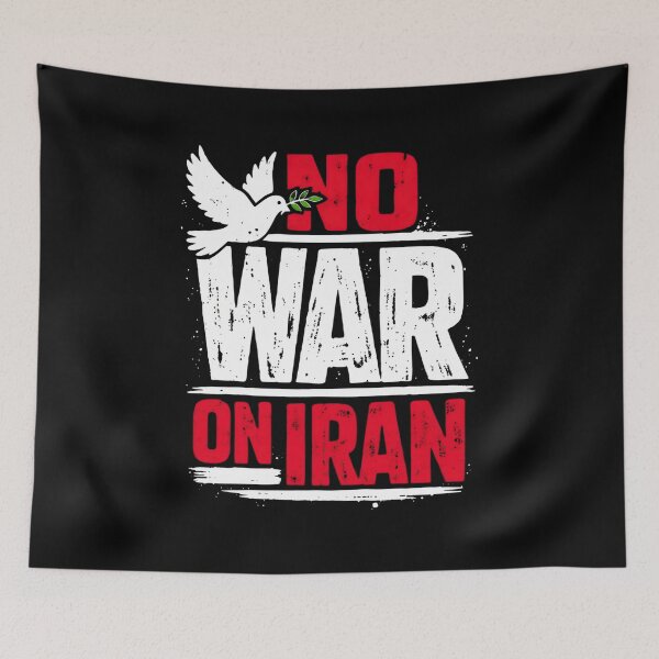 Item preview, No War On Iran designed and sold by ILoveWeedLive.