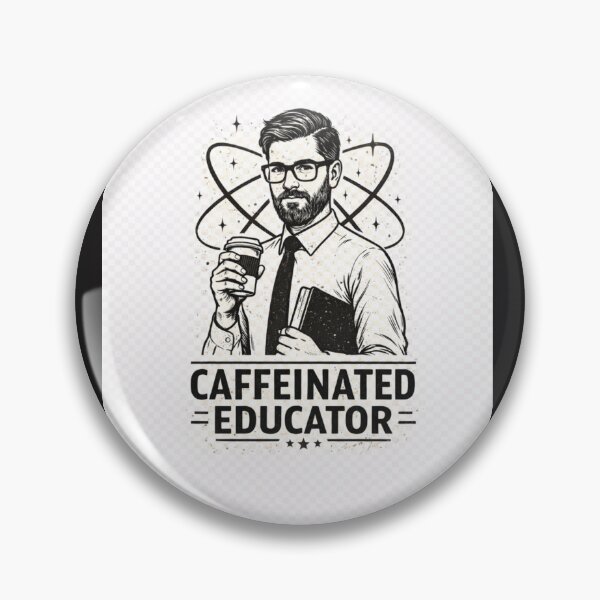 Item preview, Caffeinated Educator T-Shirt – Funny Teacher Coffee Shirt Vintage Academic Graphic Tee for Teachers designed and sold by VINTAGEPUNTEES.
