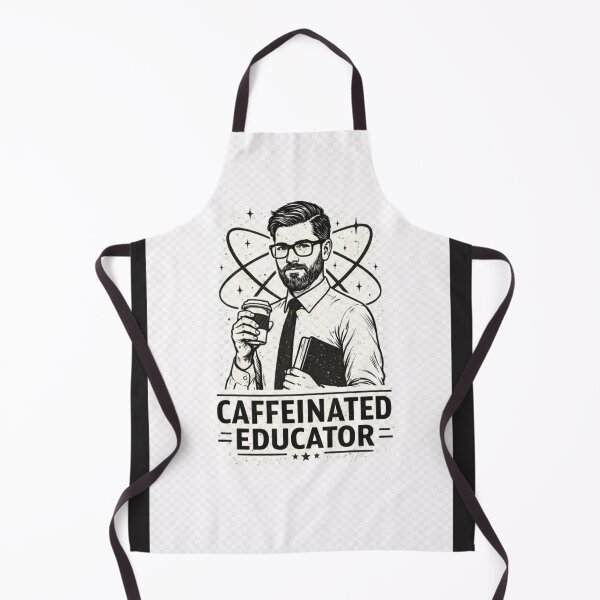 Item preview, Caffeinated Educator T-Shirt – Funny Teacher Coffee Shirt Vintage Academic Graphic Tee for Teachers designed and sold by VINTAGEPUNTEES.