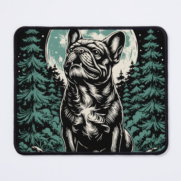 Item preview, Frenchie Under Full Moon Forest Art designed and sold by AmazingViews.