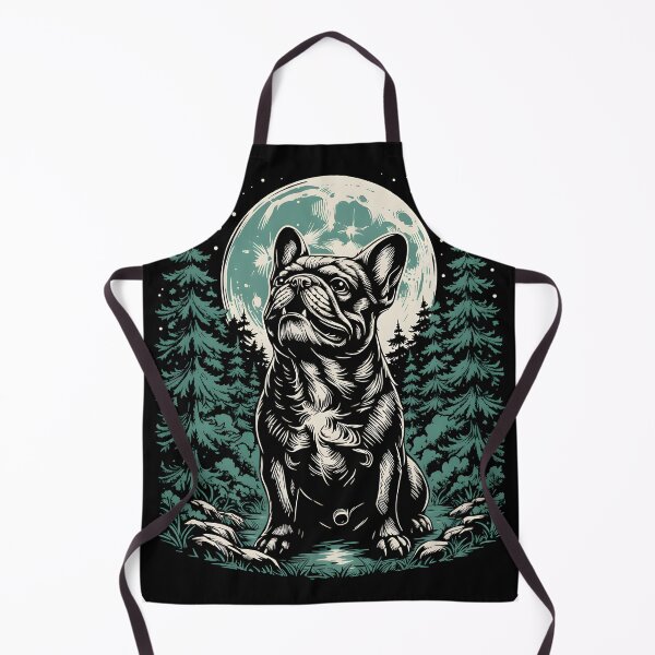 Item preview, Frenchie Under Full Moon Forest Art designed and sold by AmazingViews.