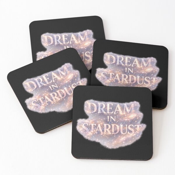 Item preview, Dream in Stardust - Cosmic Typography Art designed and sold by MKreative Studio.