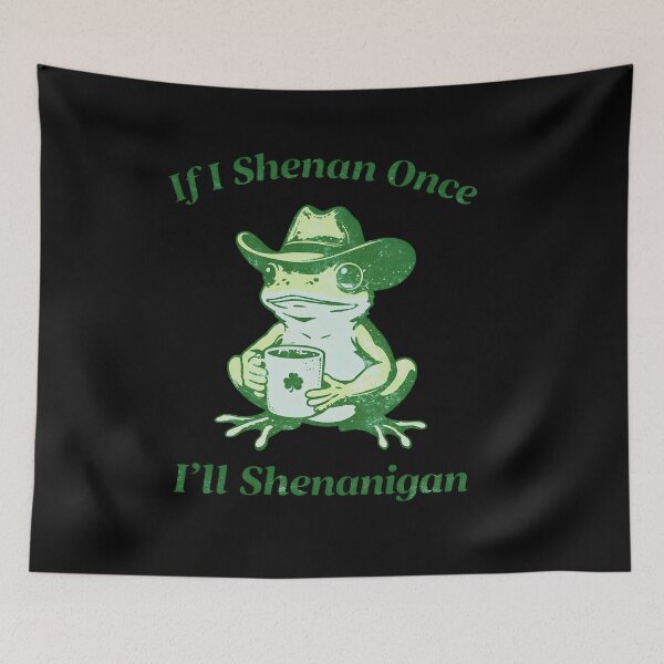 Item preview, Funny St Patricks Day Frog designed and sold by ILoveWeedLive.