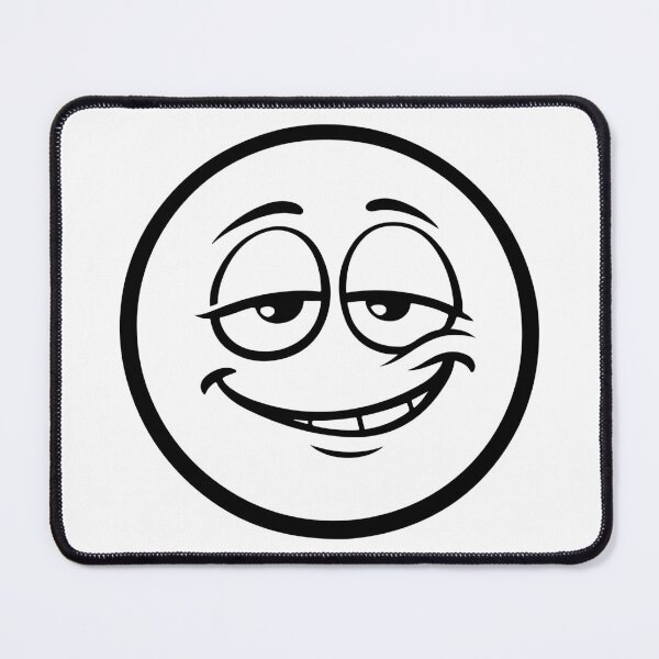 Item preview, Cute Sarcastic Smiley Face Minimal Line Art T-Shirt – Funny Crooked Smile Emoji Doodle Graphic Tee, Playful Half-Closed Eyes Meme Face, Modern Minimalist Cartoon Shirt designed and sold by ArtZone1987.