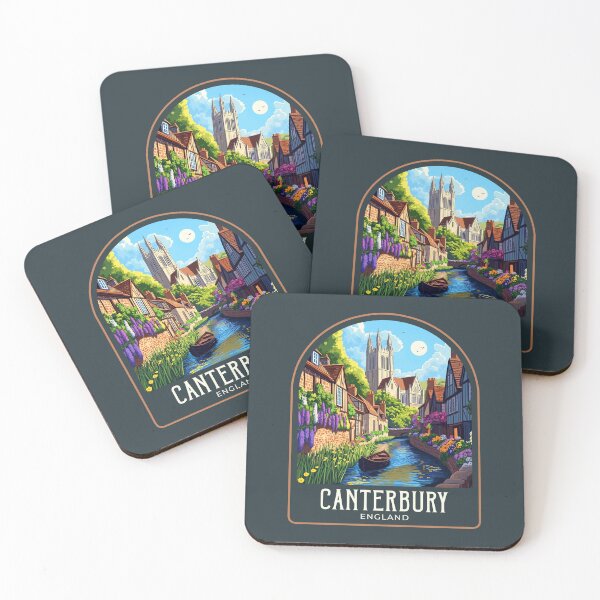 Item preview, Canterbury  Vintage Travel Illustration designed and sold by HomeLivingCo.