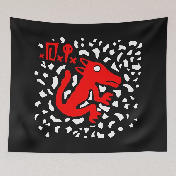 Item preview, Animal Red Silhouette With White Pattern designed and sold by billiasbros.