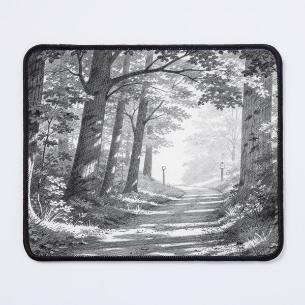 Item preview, Crossing through an undergrowth on the Way of St. James designed and sold by jefboutique6150.