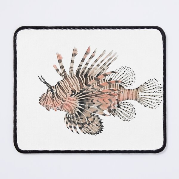 Item preview, Gyotaku of Lionfish designed and sold by INKEDOCEAN.