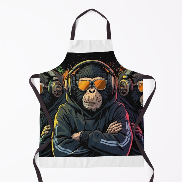 Item preview, Stylish Hip Hop Monkeys Neon Graffiti Street Art designed and sold by Mitaudesign.