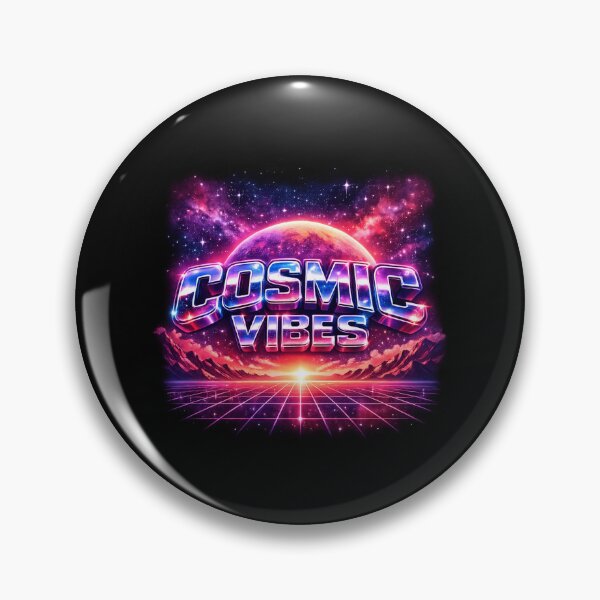 Item preview, COSMIC VIBES - Retro Vaporwave Synthwave Poster designed and sold by MKreative Studio.