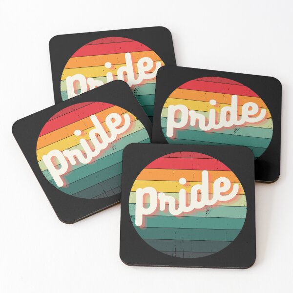 Item preview, Retro Vintage Sunset Rainbow Pride | LGBT Pride Gift | Gay Pride Roundel designed and sold by BearLoveDesign.