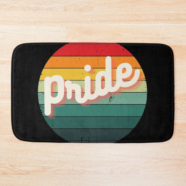 Item preview, Retro Vintage Sunset Rainbow Pride | LGBT Pride Gift | Gay Pride Roundel designed and sold by BearLoveDesign.