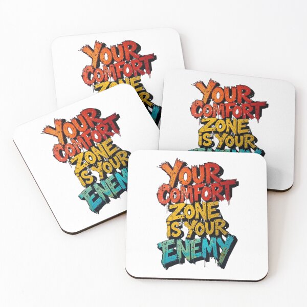 Item preview, Your Comfort Zone Is Your Enemy – Motivational Quote Typography Design designed and sold by Dyan4.