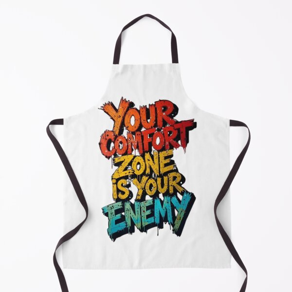 Item preview, Your Comfort Zone Is Your Enemy – Motivational Quote Typography Design designed and sold by Dyan4.