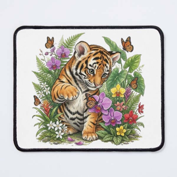 Item preview, Young Tiger and Orchids designed and sold by CHRIST5000.