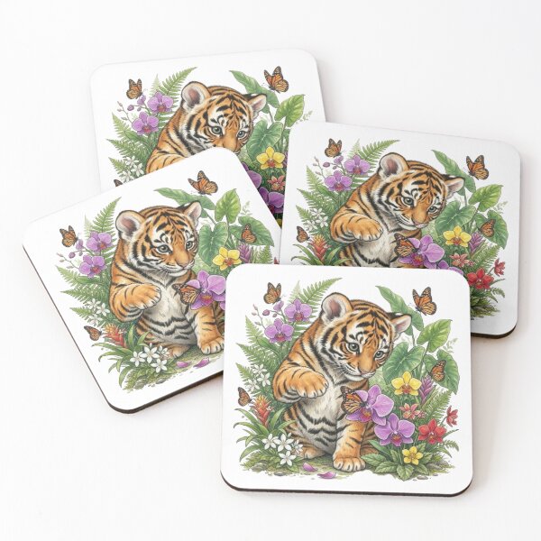 Item preview, Young Tiger and Orchids designed and sold by CHRIST5000.
