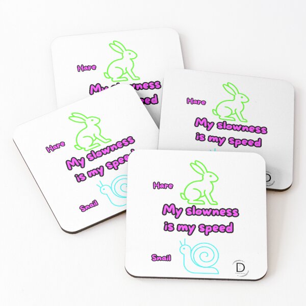 Item preview, My Slowness is My Speed - Hare and Snail Philosophy  designed and sold by TheItaliandilemma.