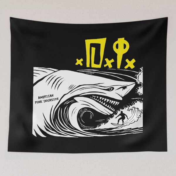 Item preview, Shark Wave Silhouette Band designed and sold by billiasbros.