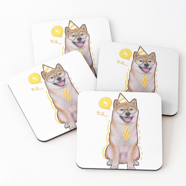 Item preview, Smart Dog Idea Sticker – Funny Thinking Dog Cartoon designed and sold by SumeetCreativeArt.