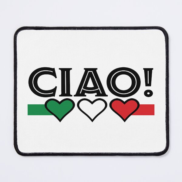 Item preview, Ciao Italian Flag hearts designed and sold by Freshinkshop.