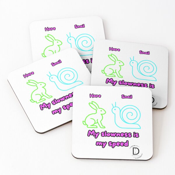 Item preview, My Slowness is My Speed - Hare and Snail Philosophy  designed and sold by TheItaliandilemma.
