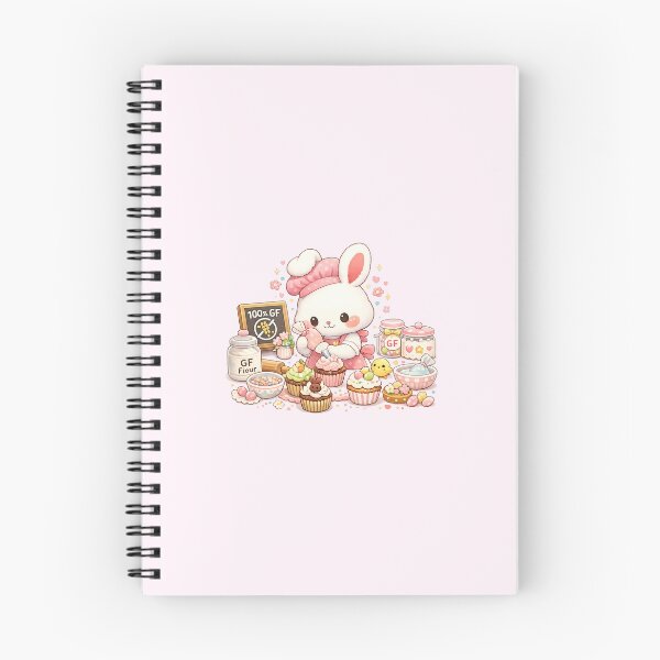 Item preview, Gluten Free Bunny Bakery Kawaii Design – Cute GF Easter Bakery Illustration – 100% Gluten Free Cakes Sweets Cookie Jars Sticker T Shirt designed and sold by My Gluten Free Life UK.