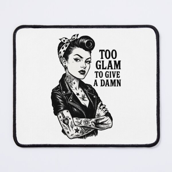 Item preview, Rockabella Pin-Up: Outlaw Tattoo Girl & Leather Jacket designed and sold by Pineapple-Tree.