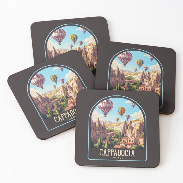 Item preview, Cappadocia  Vintage Travel Illustration designed and sold by HomeLivingCo.