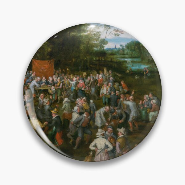 Item preview, The Wedding Banquet Jan Brueghel Elder Village Painting designed and sold by TheSoulOfArt.