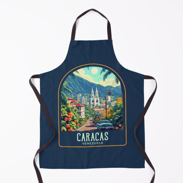 Item preview, Caracas Vintage Travel Illustration designed and sold by HomeLivingCo.