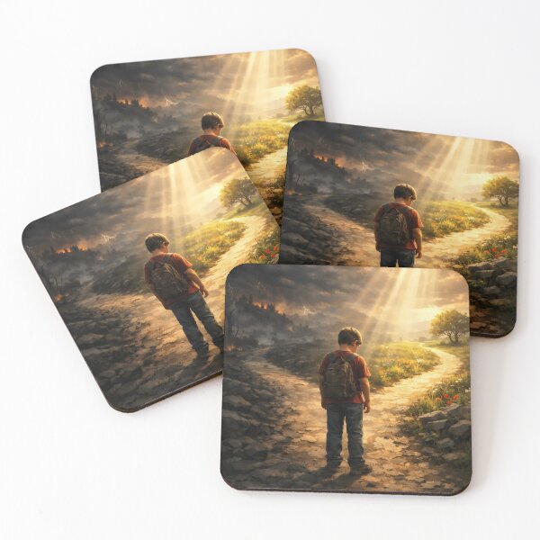 Item preview, Light vs Darkness Path Poster – Spiritual Journey Wall Art, Faith Choice, Christian Inspirational  designed and sold by stylishdzign.