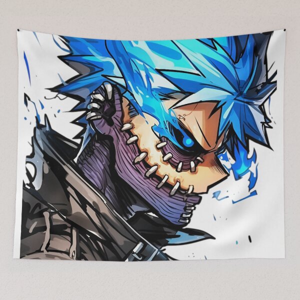 Item preview, Blue Flame Anime Villain Aesthetic – Dark Anime Character Streetwear Design designed and sold by Dyan4.