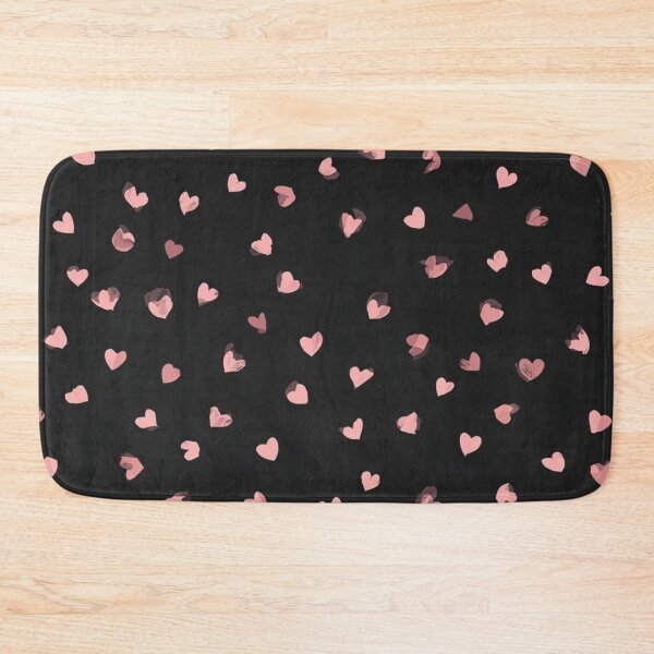 Item preview, Pink heart pattern on black – Sweet minimalist romantic aesthetic design designed and sold by LAtelierNoir.