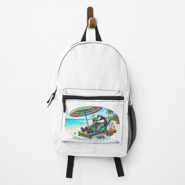 Item preview, Badger On Vacation - Endangered But Not Stressed designed and sold by Nature & Moustaches.