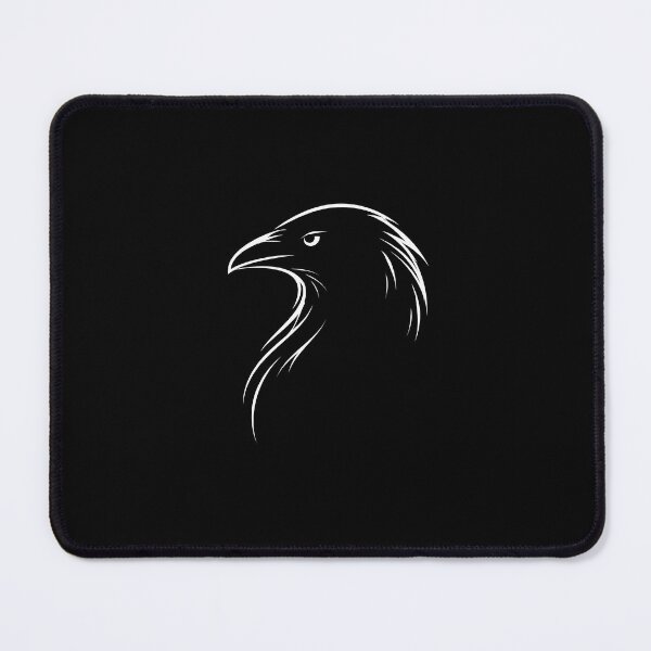 Item preview, Minimal Raven Profile Outline designed and sold by Ombrya.