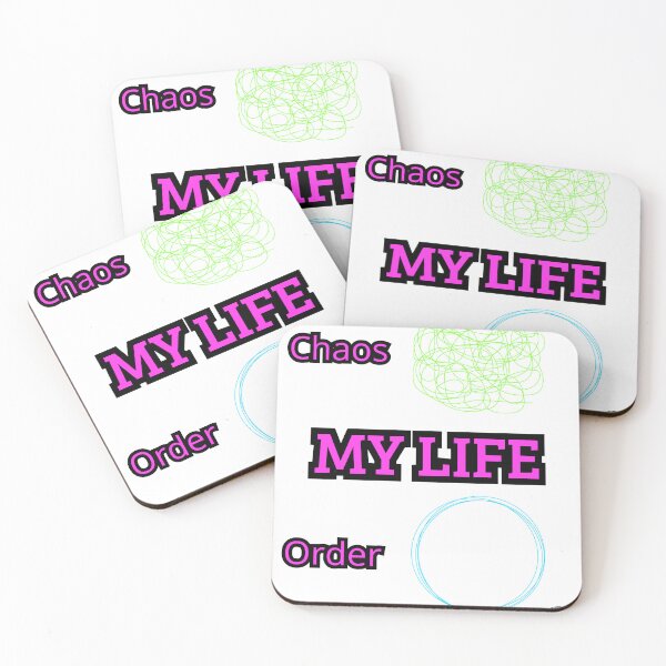 Item preview, Copy of Chaos vs Order - My Life My Rules Pop Art designed and sold by TheItaliandilemma.