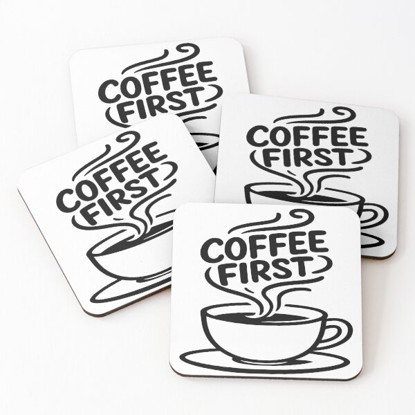 Item preview, Coffee First Minimalist Coffee Cup T-Shirt – Modern Line Art Coffee Lover Graphic Tee, Simple Steam Typography Design, Barista & Caffeine Addict Streetwear Shirt designed and sold by ArtZone1987.
