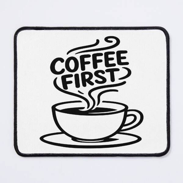 Item preview, Coffee First Minimalist Coffee Cup T-Shirt – Modern Line Art Coffee Lover Graphic Tee, Simple Steam Typography Design, Barista & Caffeine Addict Streetwear Shirt designed and sold by ArtZone1987.