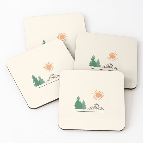 Item preview, Forest Mountain View – Minimal Nature Landscape designed and sold by J-Nature-Vibes.