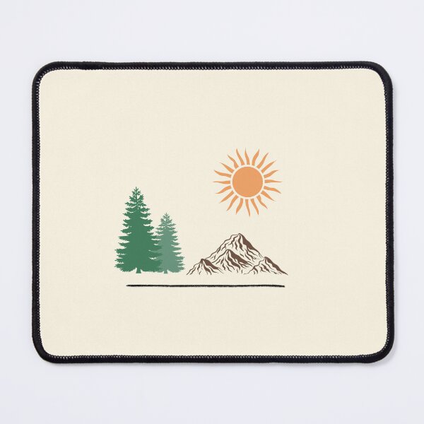 Item preview, Forest Mountain View – Minimal Nature Landscape designed and sold by J-Nature-Vibes.