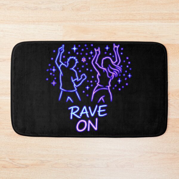Item preview, Rave On Neon Dancers – Minimalist Festival & Rave Graphic Design designed and sold by leyfinder.