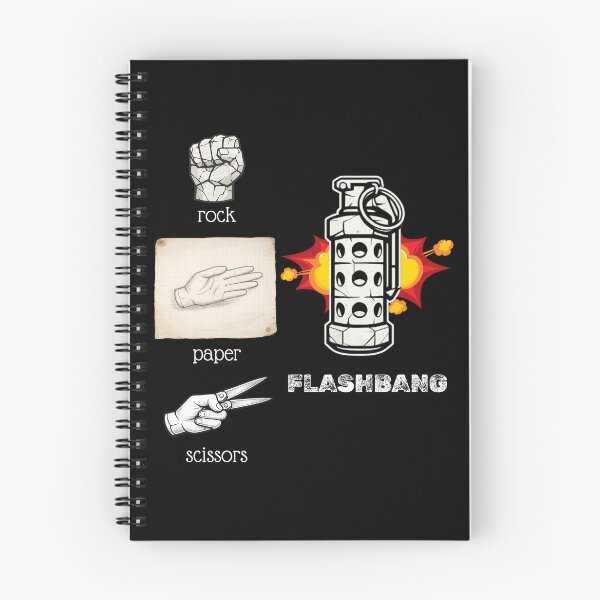 Item preview, Rock Paper Scissors Flashbang | Funny Gamer Meme Design designed and sold by CyrilloArt.