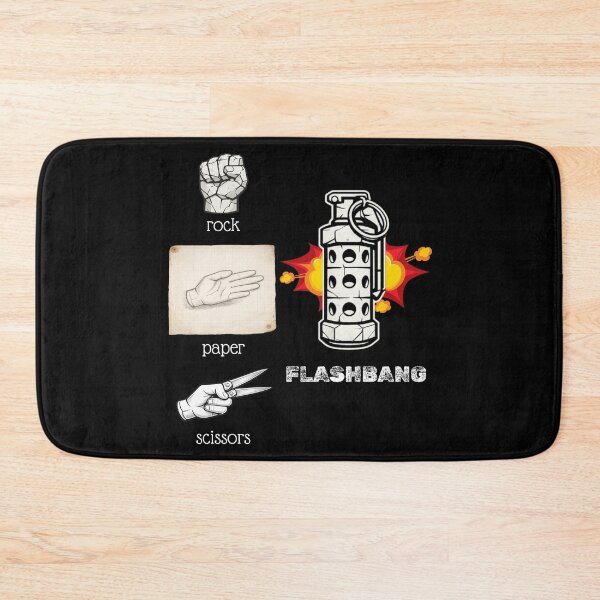 Item preview, Rock Paper Scissors Flashbang | Funny Gamer Meme Design designed and sold by CyrilloArt.