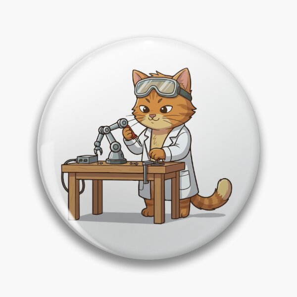 Artikelvorschau, Orange Katze arbeitet im Labor entworfen und verkauft von VisioraCreative.