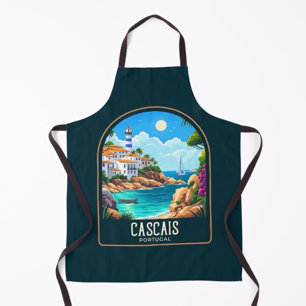 Item preview, Cascais Vintage Travel Illustration designed and sold by HomeLivingCo.