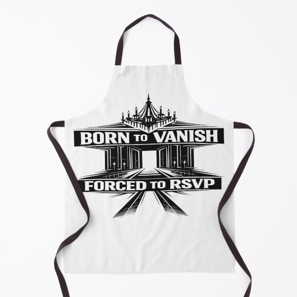 Item preview, BORN TO VANISH / FORCED TO RSVP Funny Introvert Humor Shirt designed and sold by POD DYNASTY | Original Print On Demand T-Shirt Graphics.