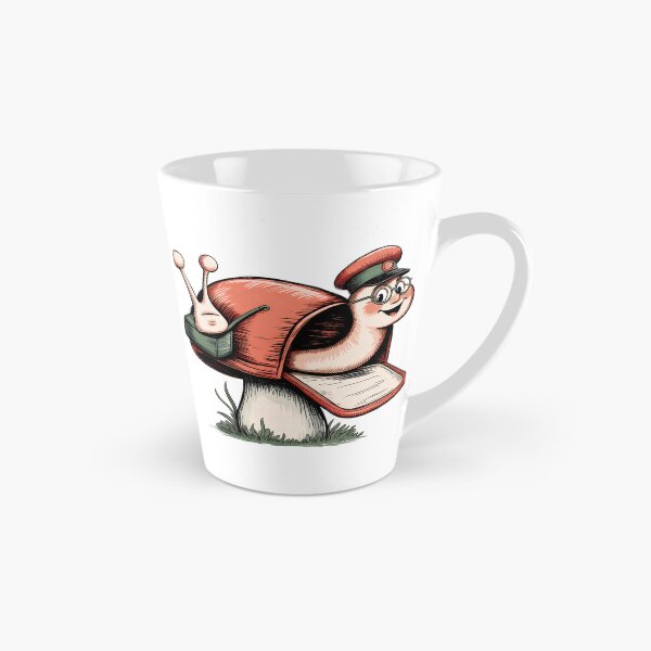Item preview, Postman Snail on Mushroom Mailbox - Whimsical Hand-Drawn Clip Art designed and sold by Pro AguiZoul Art.