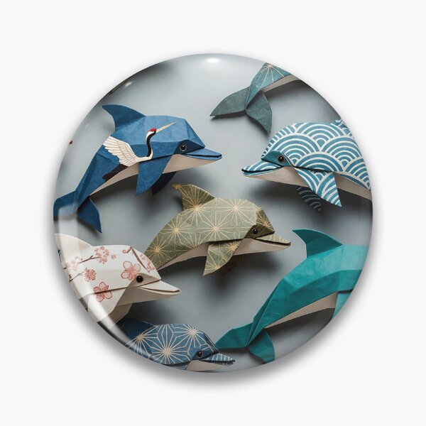 Item preview, Dolphin in Origami Flow  designed and sold by Vanich-Panich.